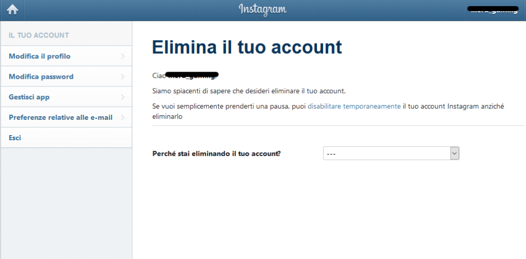Come disattivare Instagram SOS Guide