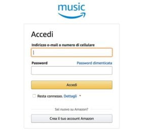 Amazon Accedi Tuo Account