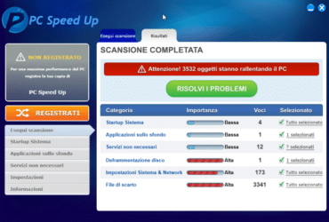 Come disinstallare PC Speed UP