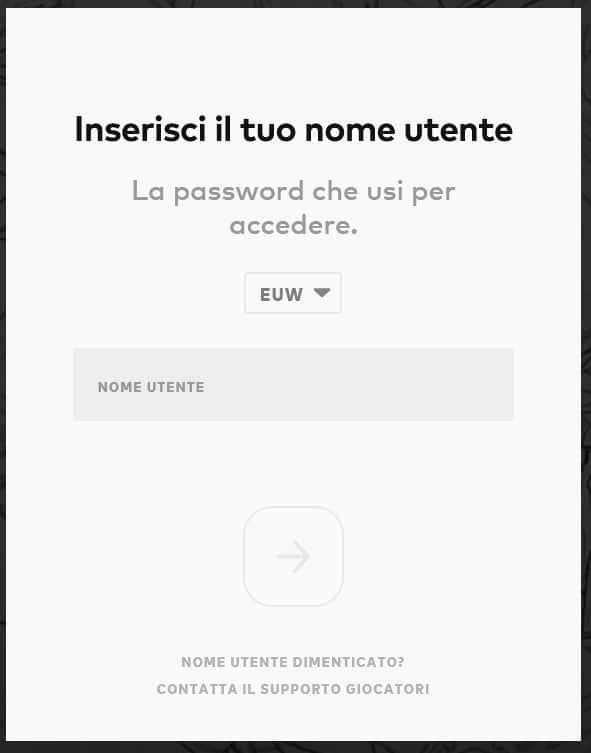 Ripristinare Password