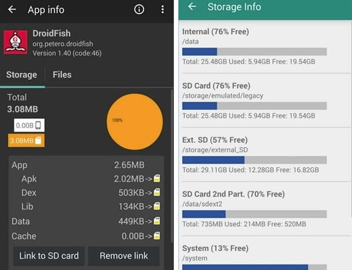 Spostare App Android Tramite Link2Sd 