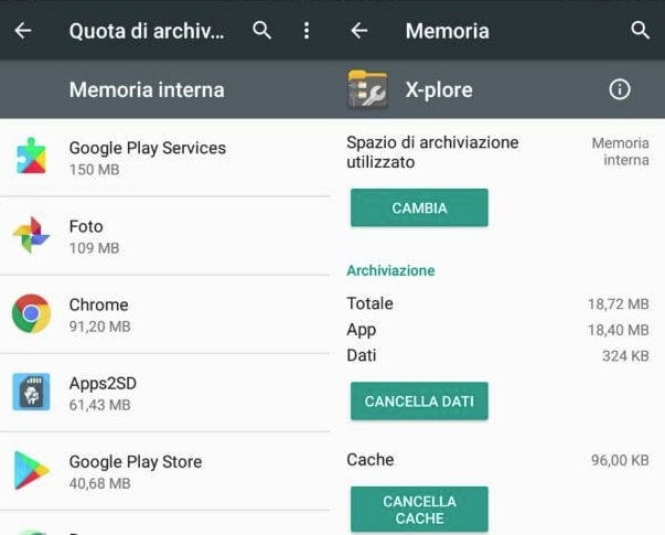 Spostare I Dati Principali Dell’app Android Dalla Memoria Interna Alla Scheda Sd
