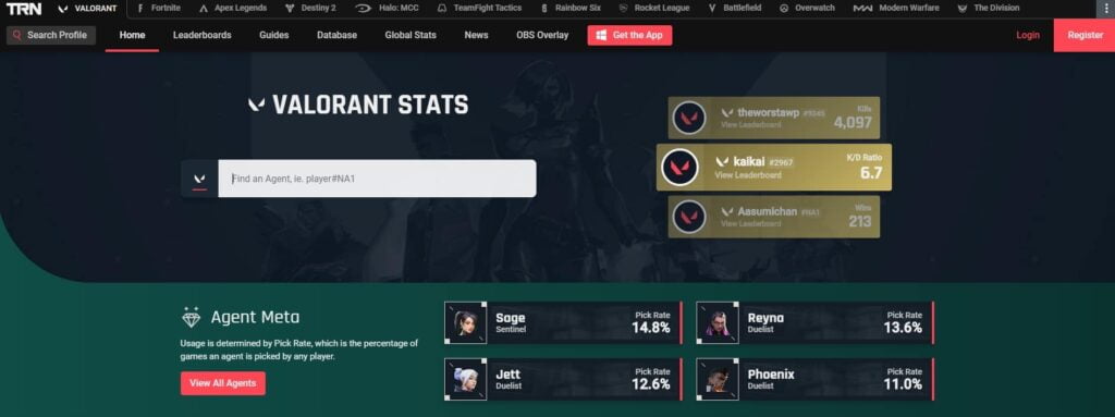 Tracker.gg Valorant