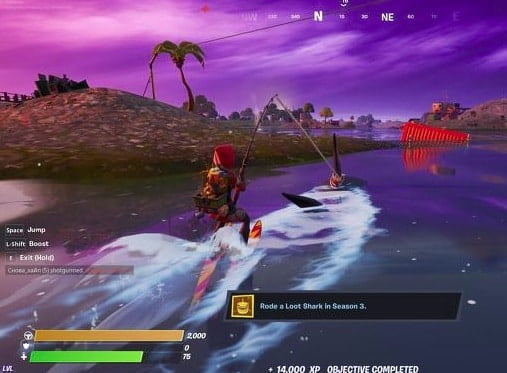 Cavalcare Squali Su Fortnite