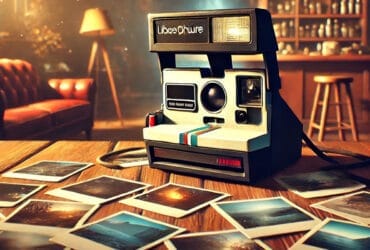 Polaroid Vintage Su Un Tavolo Rustico Con Foto Sparse, Ambientazione Bar Del Gioco Life Is Strange: Double Exposure.