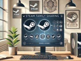 Grafica Che Rappresenta La Condivisione Dei Giochi Su Steam Tramite Family Sharing.