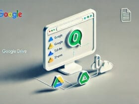 Illustrazione Di Un Computer Che Mostra Chatgpt Collegato A Google Drive Con Icone Di Google Docs, Slides E Sheets.