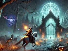 Giocatore Che Farma Rune In Elden Ring Vicino Al Bestial Sanctum, Con Un'Arma Luminosa E Nemici Nelle Vicinanze, Su Uno Sfondo Cupo E Misterioso.