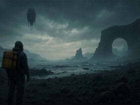 Paesaggio Post-Apocalittico Con Protagonista Solitario, In Un Articolo Su Livelli Di Difficoltà Di Death Stranding 2.