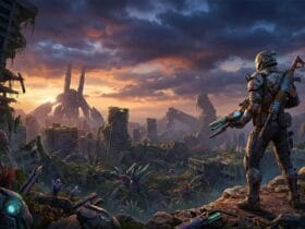 Un Raider Osserva Il Mondo Di Gioco Post-Apocalittico Di Arc Raiders; Immagine Di Copertina Per La Guida Su Come Cambiare Le Impostazioni Della Lingua Su Pc E Console.